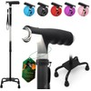 BeneCane Quad Cane Walking Cane with Two Led Lights with