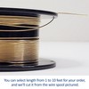 18 Gauge, Half-Round, Dead Soft, 14/20 Yellow Gold-Filled Wire -