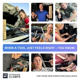 ZOOYL Spring-Loaded Extension Clamp 14.5" – Exclusive Spring-Loaded Mechanism, Knob-Locking Design, Saves Time in Tight Spaces, Holds Nuts, Bolts & Hoses, Built for Easy Use and Maximum Efficiency