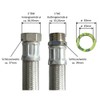 Reinforced hose 1 inch nut x 1 inch male thread