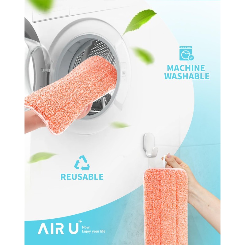 Power Scrubbing Reusable Mop Pads for Swiffer Wet Jet Mops