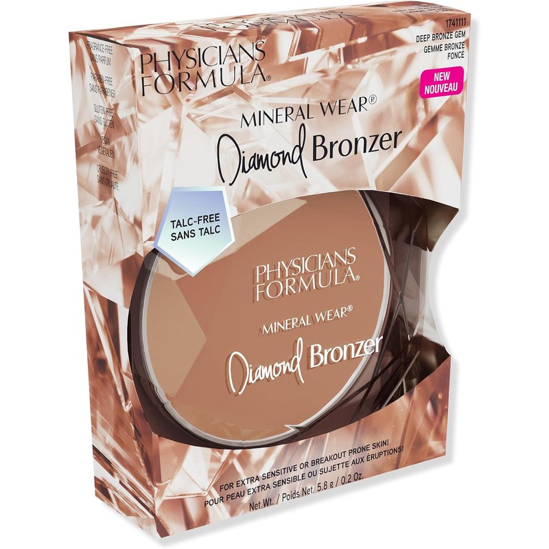 Physicians Formula Bronceador Mineral Wear Diamond Bronzer Tono Deep Bronze