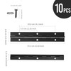 WeeGoo 10 Pcs Piano Hinges Black 6 Inch Piano Metal