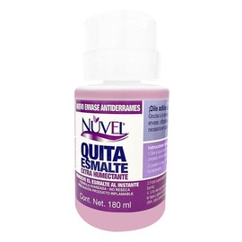 Quitaesmalte Nuvel Extra Humectante con Bomba Aplicadora 180ml