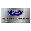 Eurosport Daytona Stainless Steel License Plate- Ford Explorer Compatible with