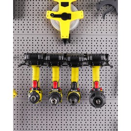 WellMall Power Tool Organizer Holder - Wall Mount Style for Power Tool Drill as Heavy Duty Tool Shelf & Tool Rack with Compact Design, Great as Tool Utility Shelves