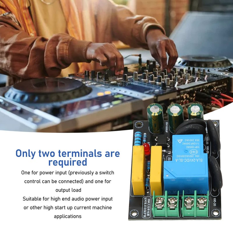 30A 6600W Soft Start Protection Module, AC 100V‑250V, Class A