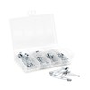 Dritz 3328 Curved Safety Pins, Assorted Sizes with Storage Box