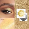 Gloden Glitter Eyeshadow Cream, Champagne Creamy Shimmer Gold Eye Shadow,