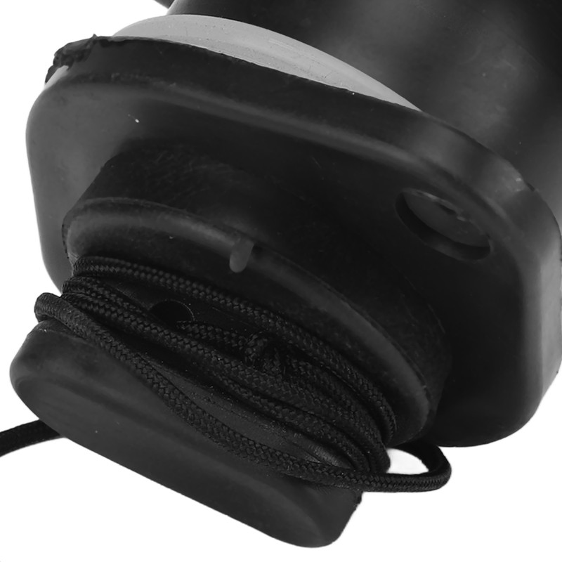 PVC Inflatable Boats Drainage Valve Corrosion Resistant Black Boat Replaceable