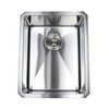 16 Inch Stainless Steel Undermount Single Bowl Kitchen Sink 15mm