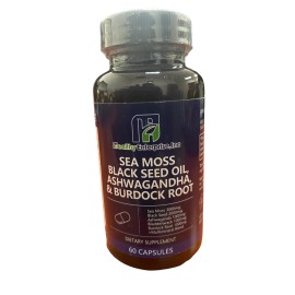 Healthy Enterprise, Inc Sea Moss 300mg Black Seed Oil 200mg Ashwagandha 100mg Turmeric 1000 Bladderwrack