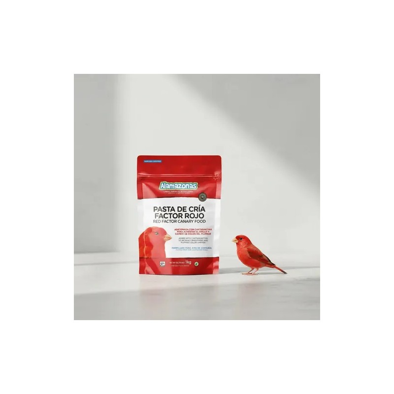 Pasta de Cría Factor Rojo 1kg Alamazonas Breeding Paste with