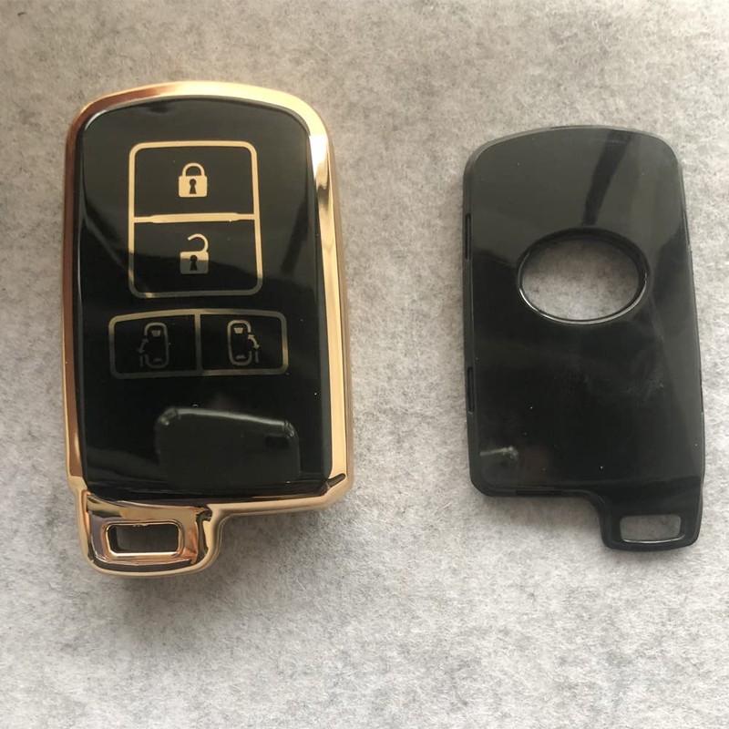 Kinotaka TPU Smart Key Case for Toyota Cars, 4 Buttons,