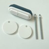 WinZo Toilet Oval Dual Flush Button with Toilet Seat Bolts