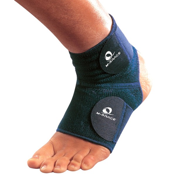 M-Brace AIR Extra Ankle Lock Brace, Ankle Support During Sports and Rehab, Support of Tendonitis and sprains, Ligament damages, high-Tension" Elastic Support Straps for Great Ankle Support, Blue, LRG