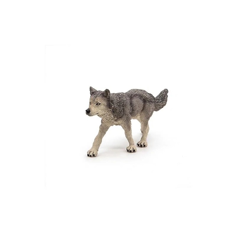 Papo Wild Animal Kingdom Figure, Grey Wolf