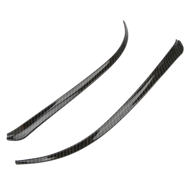 2pcs Side Rearview Mirror Trim ABS Carbon Fiber Color Wing
