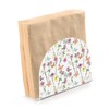 Meadow Flowers and Flying Butterflies Napkin Holder, Acrylic Napkin Holders