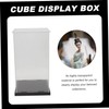 BESPORTBLE 1Pc Acrylic Cube Display Box Transparent Dust Storage Container