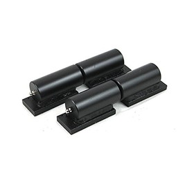 Bobco Metals Steel 7" Barrel Gate Hinges for Heavy Gates & Doors - Welding on Larger Iron or Steel Gates Up to 900 Pounds - Grease Zerk Fitting - Steel Barrels & Copper Pin - 1 Pair