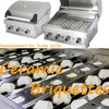 GasSaf Ceramic Briquettes Replacement for Select Turbo, Nexgrill Gas Grill