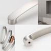 HY HUIJUN 6 Pcs Brushed Stainless Steel Effect Handles Furniture