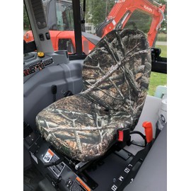 Durafit Seat Covers, Compatible with Kubota MX5800/MX6000 Tractor. Kioti CS2510 Tractor Exact Fit seat Covers for one Piece high Back Plastic seat. Choose Your camo (KU20 Lost at)