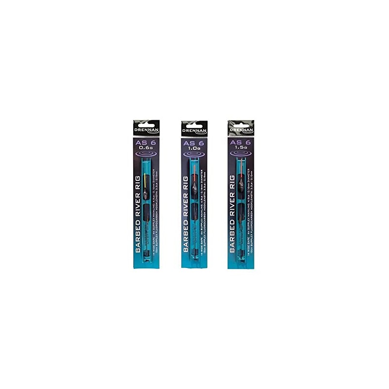 Drennan AS6 Pre Tied River Rigs: 1.5g