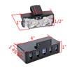 Amber/White Kit (4X) 6-LED Surface Mount Emergency Strobe Flash Warning