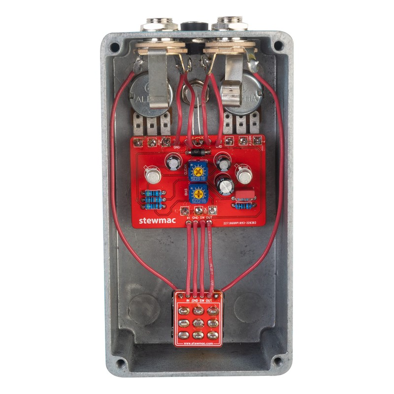 StewMac Sun Fuzz DIY Electric Guitar Pedal Kit, With Bare