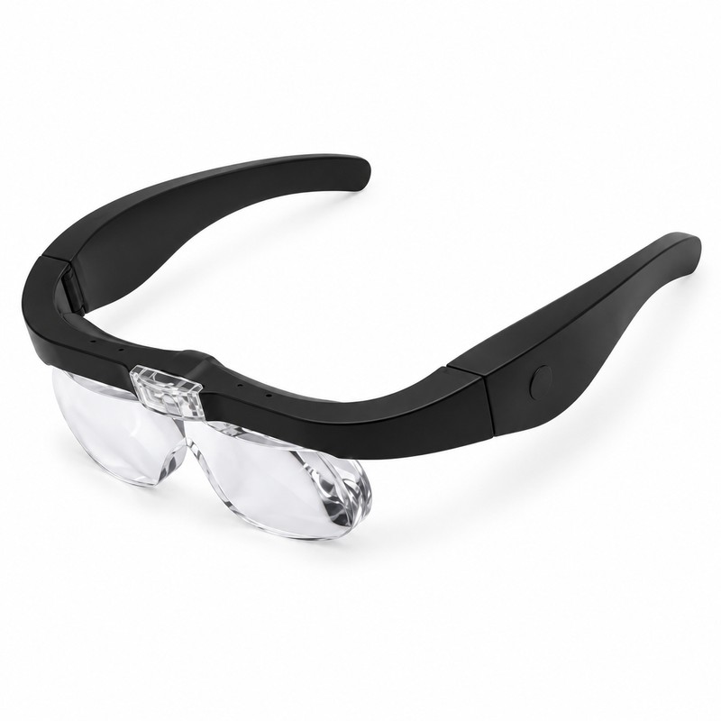 Rechargeable LED Magnifying Glasses for Detail Work – 1.5X–5X Interchangeable