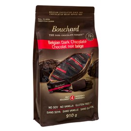 Bouchard Premium Belgian Dark Chocolate with 72% Cacao | Individually Wrapped Pieces (2 LB) (CAN)