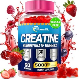 Gomitas de monohidrato de creatina, creatina para mujeres y hombres, gomitas de monohidrato de creatina preentrenamiento con taurina, vitamina B6 y B1