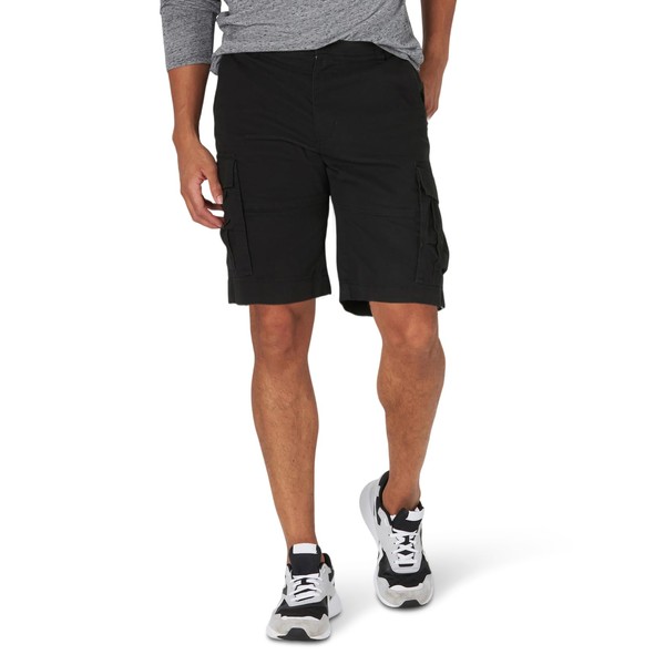 Lee Men's Extreme Motion Carolina Cargo Short, Black, 32