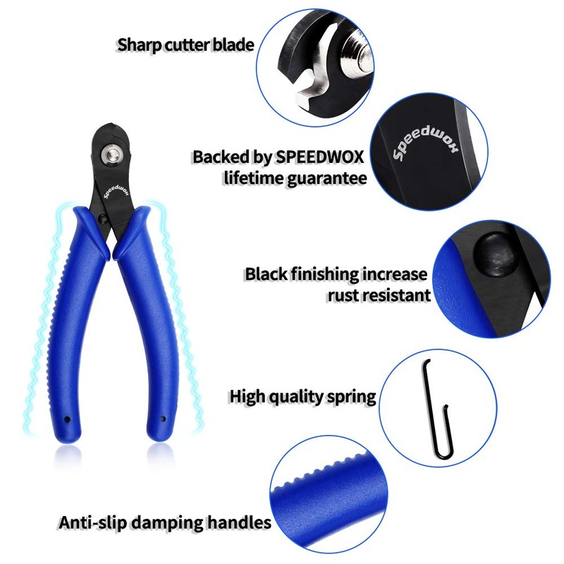 SPEEDWOX Memory Wire Cutting Pliers for Jewelry Making, 5 Inch