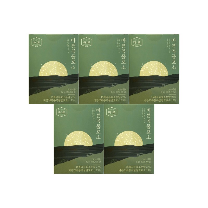 Bareun 바른곡물효소 3g x 30개입 x 5박스 / 써클 Right