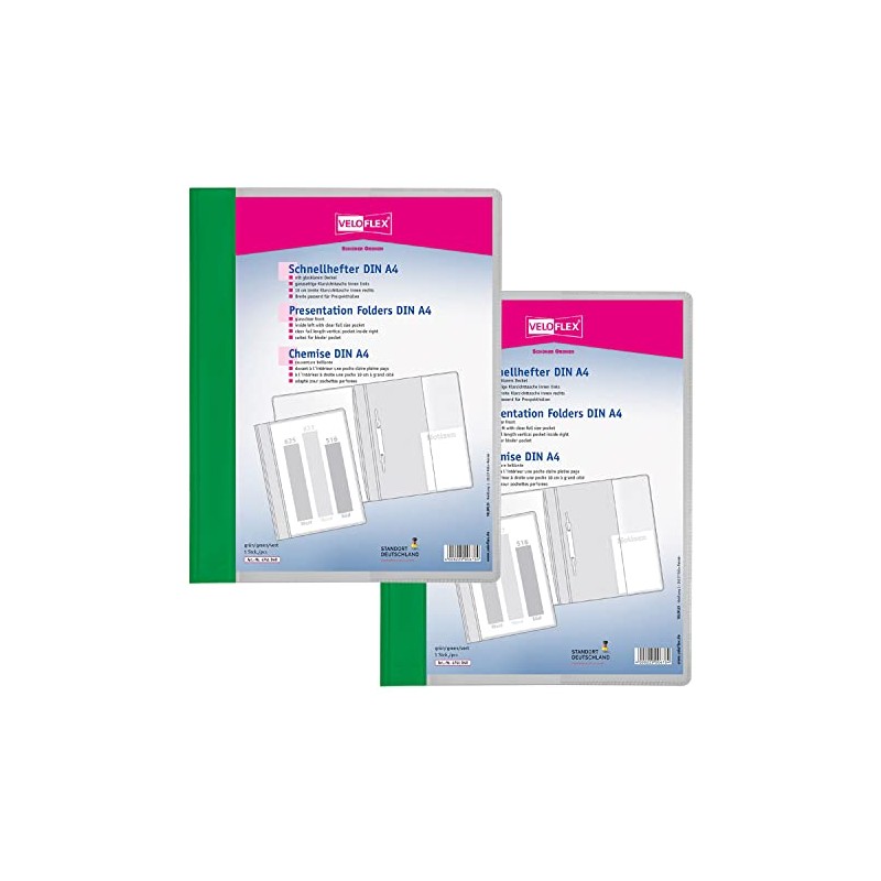 VELOFLEX Veloform A474104 File Folder, Pack of 2, DIN A4,