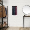 Mkono Tie Rack Wall Mounted Belt Hanger Holder Rustic Wood