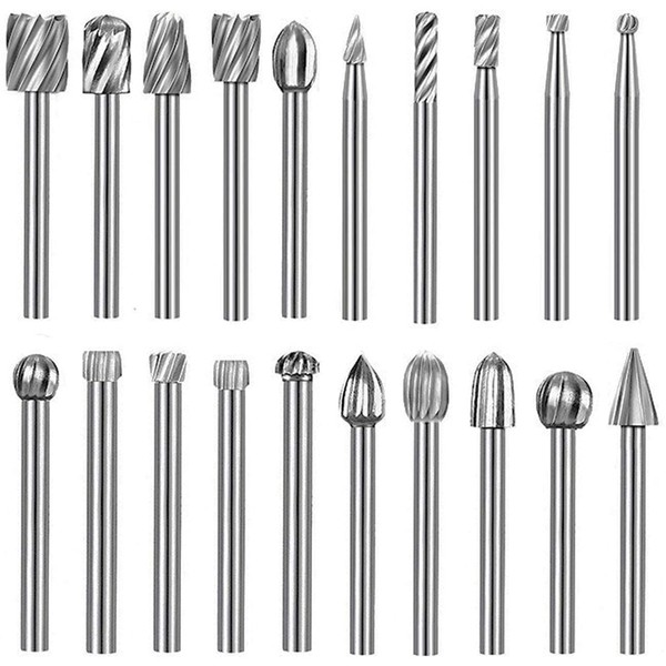 Bestgle Carbide Bars, Set of 20, Router Bits, 20 Types,