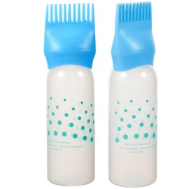 Beavorty 2 Pcs Hair Oil Comb Hair Dye Root Applicator Bottle for Hair Root Bottle Applicator for Hair Oil Bottles for Hair Root Bottle for Hair Scalp Tool Plastic Hair Care