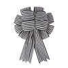 Large Black White Stripe Gift Bows Burlap Wreaths Bows Christmas