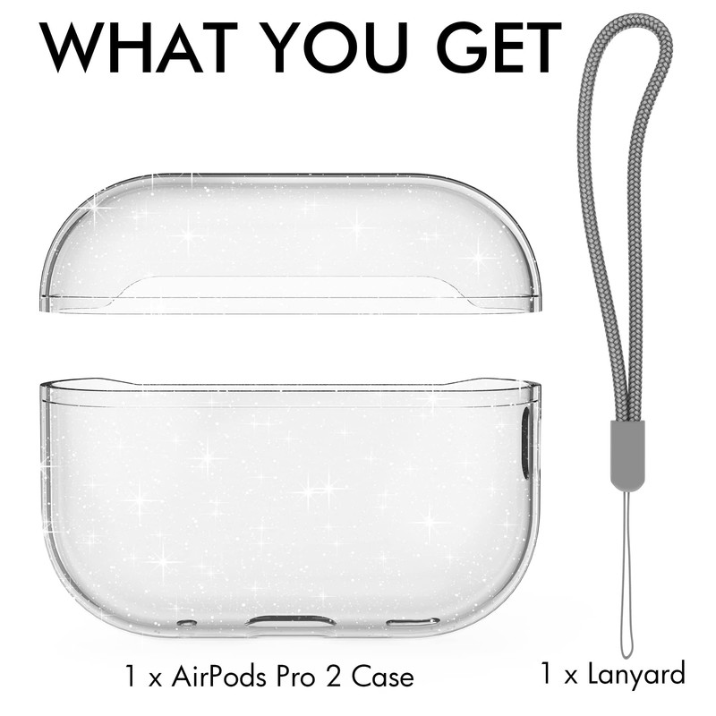 NIUTRENDZ AirPods Pro 2 Case Clear 2022 Soft TPU Protective