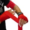king2ring Boxing Bandage Gloves Kickboxing Shrink (Red)