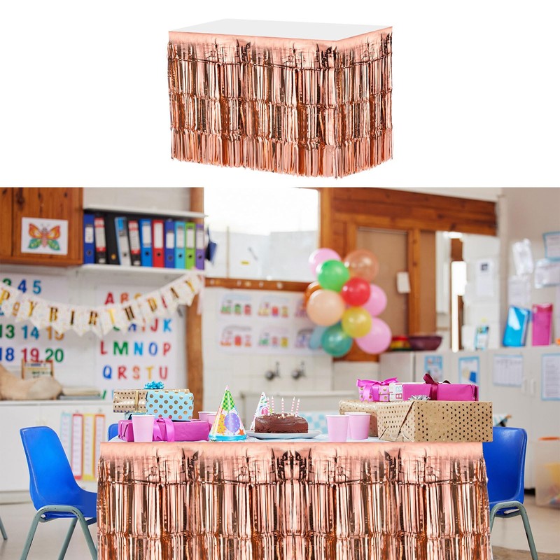 QUARKZMAN Pack of 4 29 x 108 inch rose gold