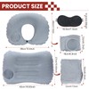 Modern Portable Inflatable Push Travel Pillow Set, Compact, Comfortable and