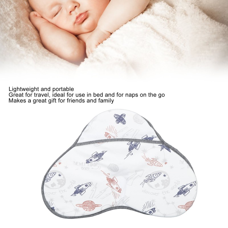 Baby Pillow for Sleeping Cloud Shaped Cute Pattern Soft Cotton