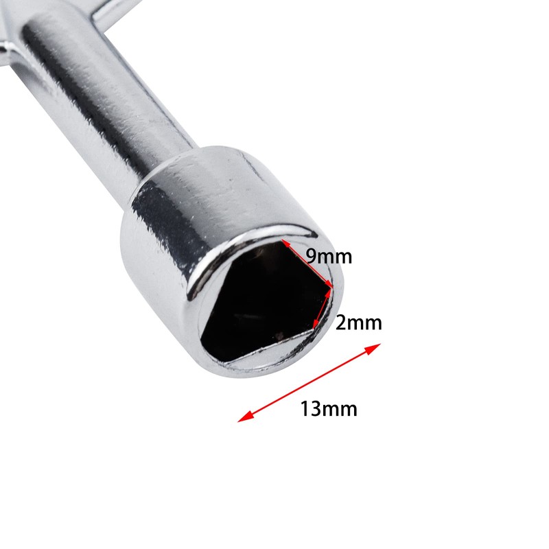 Antrader Triangle Spanner Key, Matel Triangular Lock Keys Socket Universal