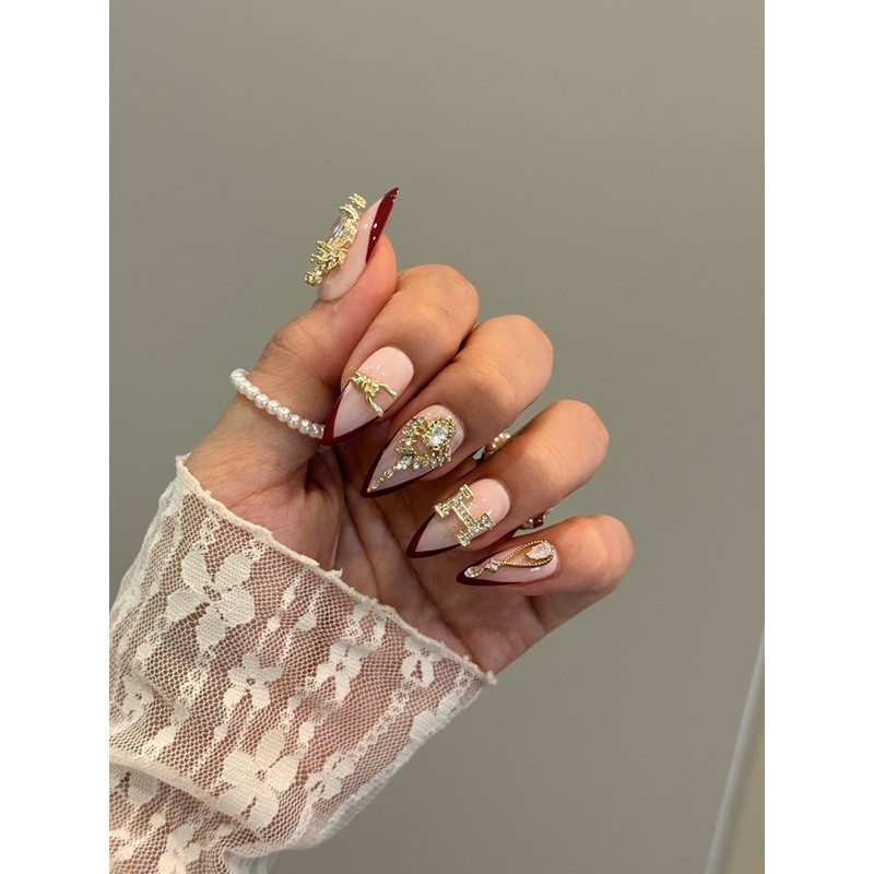 Luxury Nail Royal Heritage ⚜️❤️ - L-Oval / 럭셔리네일 로얄