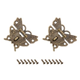 METALLIXITY 2pcs 50mm x 43mm Zinc Alloy Toggle Catch Lock Latch for Cupboard Box Suitcase Bronze Tone